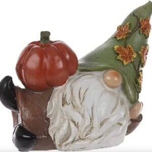 Pumpkin Gnome Figurine Home Autumn Fall Harvest Decoration Thanksgiving Gift